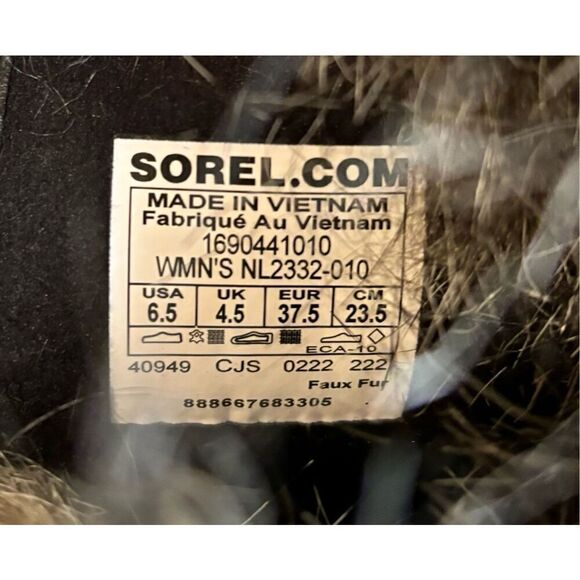 Sorel Tofino II Insulated & Waterproof boots in Black, Stone NWOB  6 1/2 - Picture 8 of 9